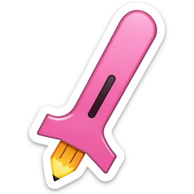 exclamation mark in color EA9197 sticker