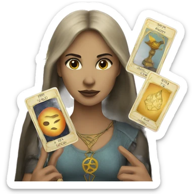 tarot cards sticker