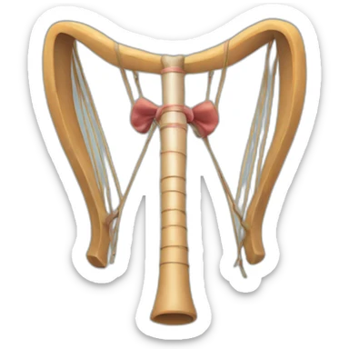 lungs holding longbow sticker