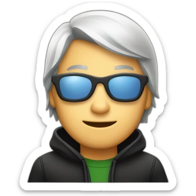 hacker with several bottles of fernet sticker