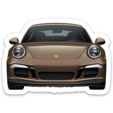 Brown porche 911gts sticker