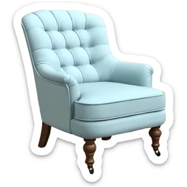 уличное кресло, зонт от солнца и небольшое растение в горшке. sticker