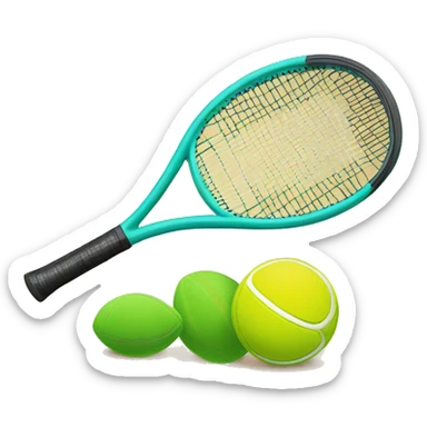 Beach tennis raquete  sticker