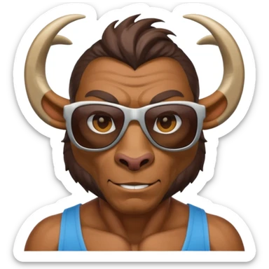 Sigma Goat Man sticker