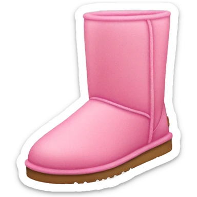 Pink ugg boot sticker