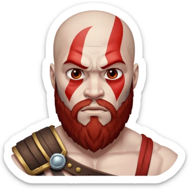 Kratos skin whiter. Without beard and red stripe sticker