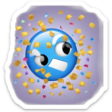 check emoji with confetti sticker