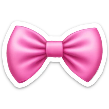pink bow sticker