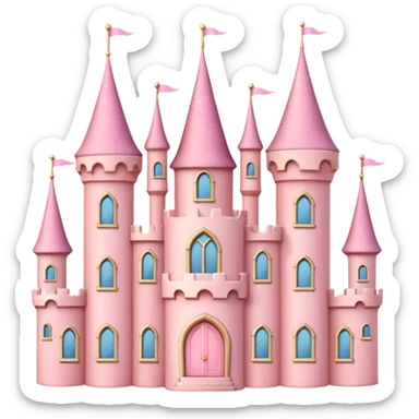 Little Pink castle sticker