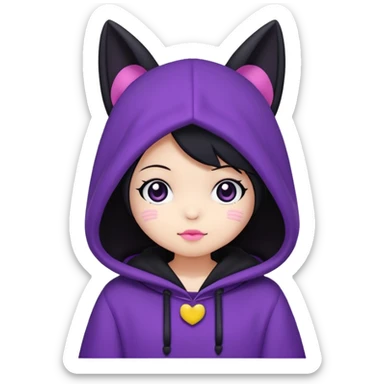 Kuromi Sanrio cute  sticker