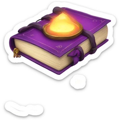 spell book that's purple sticker