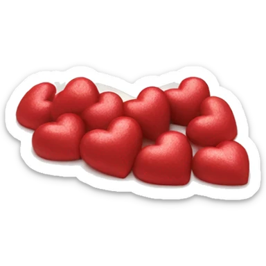 White Heart shaped cake sticker