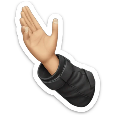 Maxime biaggi qui lève les mains sticker