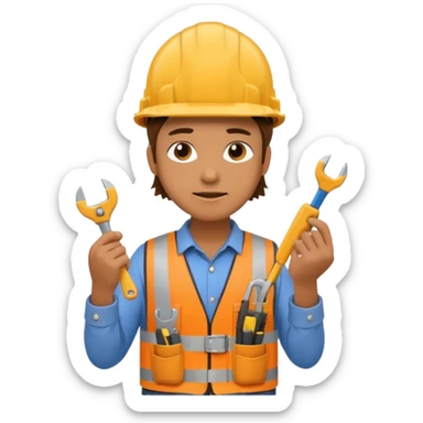 Frazzled contractor sticker