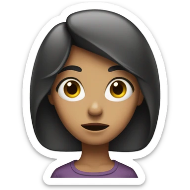 Woman shrugging  sticker