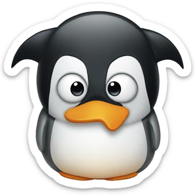 penguin and penguin sticker