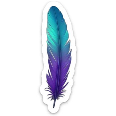 Feather sticker