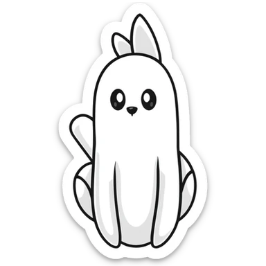 cartoonish sticker of حزلقوم with exaggerated features, fun and colorful sticker