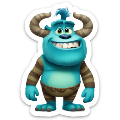 sulley disney pixar sticker