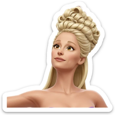 blonde girl in flowing dress sticker