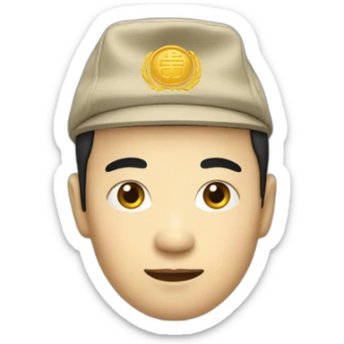 Un chinois content sticker