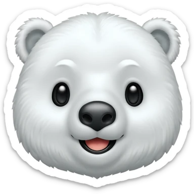 Puedes hacer un oso polar que este haciendo esto ( 😉 ) sticker