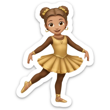 A Capuchin girl in a dancer's outfit sticker