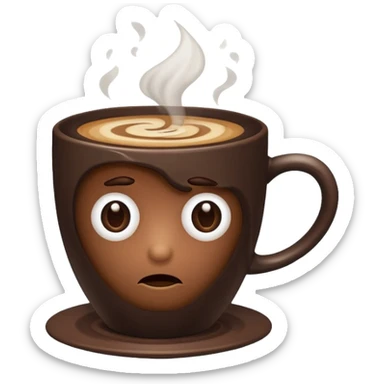Bad coffee / sad coffee sticker