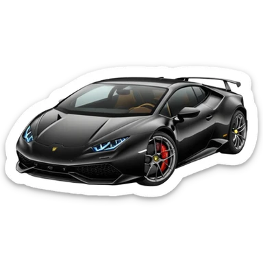 Lamborghini Huracanes, noir sticker
