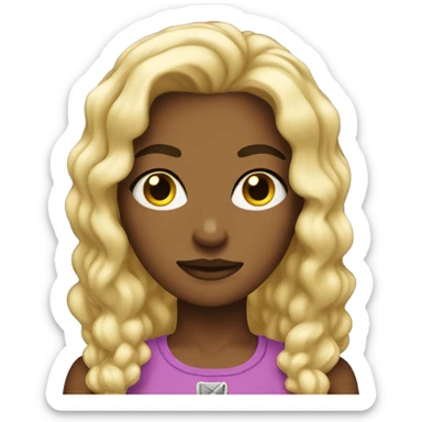 Blonde girl hawk tuah  sticker