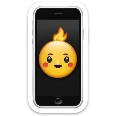 iphone  con fondo negro que diga "llamada entrante" sticker