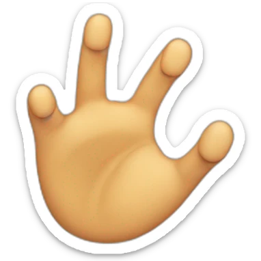 Clawing his at his face sticker