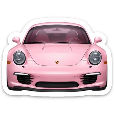 light pink porsche sticker