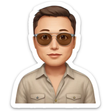 elon musk in lisbon portugal sticker