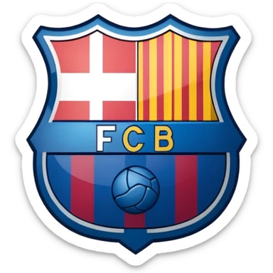 Logotipo de fc barcelona sticker