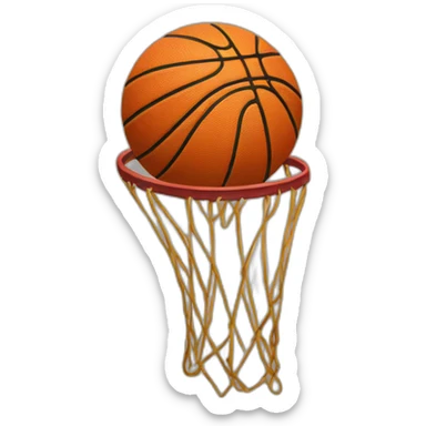 basket ball sticker