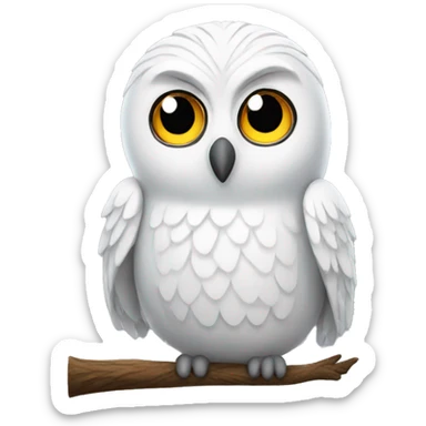 Harry Potter white owl sticker