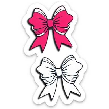 Coquette bows sticker