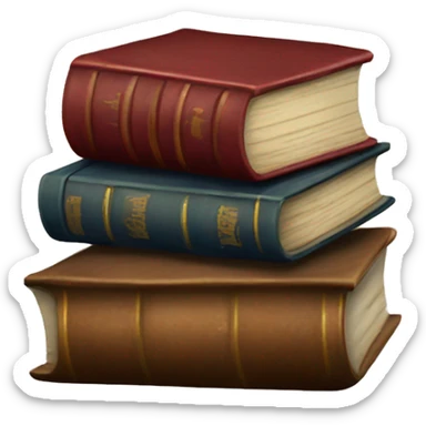 A stack of old Books sticker