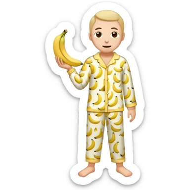 Banana in pyjamas sticker