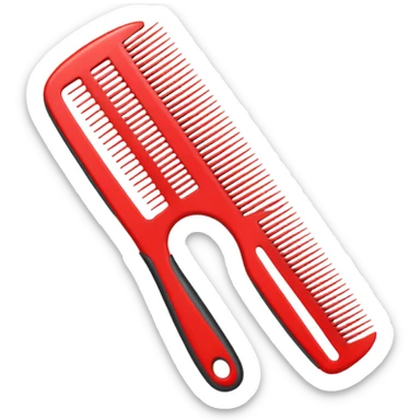 hairdressing comb sticker