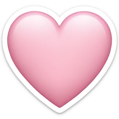 Light pink heart sticker