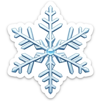 snowflake sticker