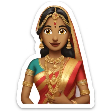 indian bride sticker