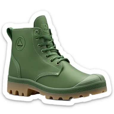 Original Palladium pampa Mens Low Boot Green Low Under Heels sticker