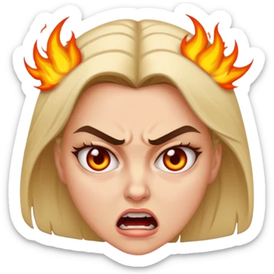 Female rage sticker