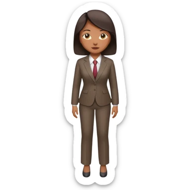 Asian women shining confident full body fat 100kg sticker