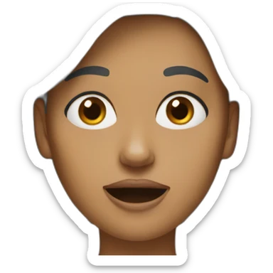 A woman very very hungry sticker