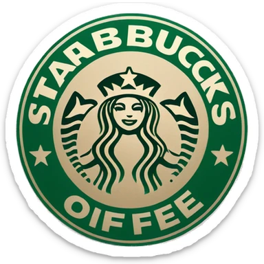 Starbucks logo sticker