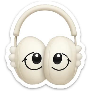 Chanel logo earmuffs sticker